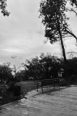 horizonte oscuro en un paisaje de invierno. Se acerca una tormenta
