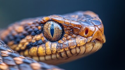 Fototapeta premium Close-up of a Snake's Eye and Scales