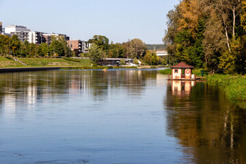 Neris River in Vilnius, Lithuania