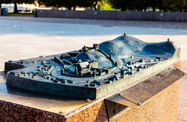 Miniaturmodell auf dem Kathedralenplatz, St. Stanislaus Kathedrale, Vilnius, Litauen