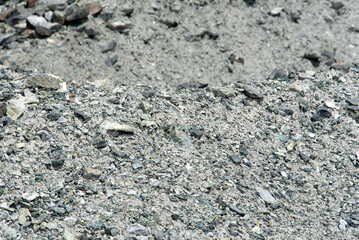 Asbestos rocks in a mine
