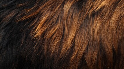 Fototapeta premium Close-up Texture of Brown and Black Animal Fur