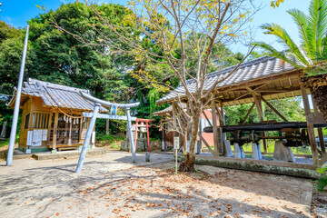 初秋の回天神社　大分県日出町　Kaiten Shrine in early autumn. Ooita Pref, Hiji town.