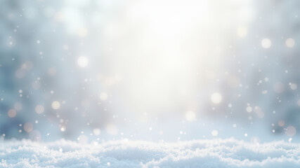 Beautifu winter snow background