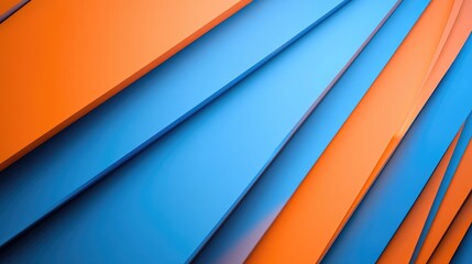 Obraz premium Abstract blue and orange background with lines