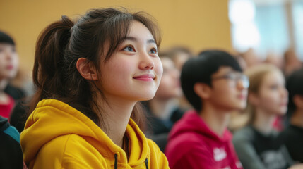 Fototapeta premium International Students' Day. the younger generation. students
