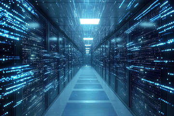 Fototapeta premium Quantum communication networks ensuring secure data transfer