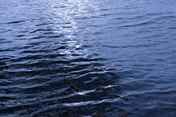 water surface in a river. Water ripples