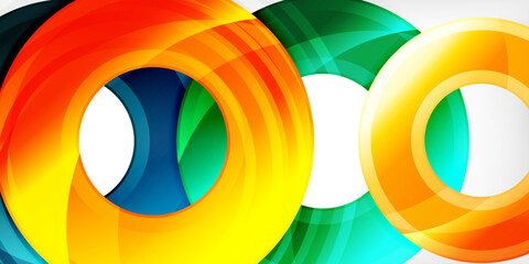 Fototapeta premium Circles, round elements, ring shapes premium background. Vector Illustration For Wallpaper, Banner, Background, Card, Book Illustration, landing page
