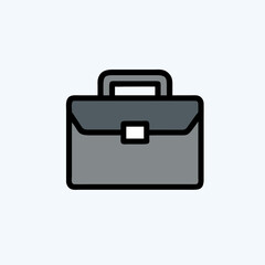 briefcase icon vector art image.