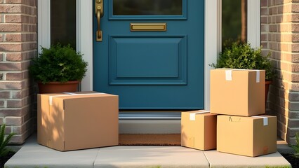 Amazon Prime Delivery Box in Front of Door