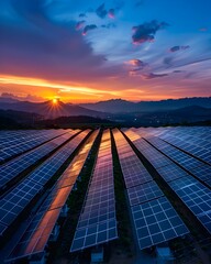 Solar Powered Concert   Renewable Energy Powering Entertainment Under Majestic Sunset Skies