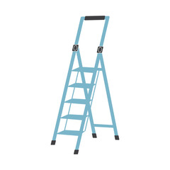 Folding ladder icon vector illustration symbol