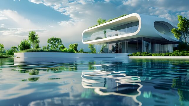 Futuristic Eco Friendly Residence with Closed Loop Water Recycling System