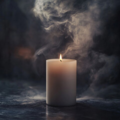 Beautiful composition with candles