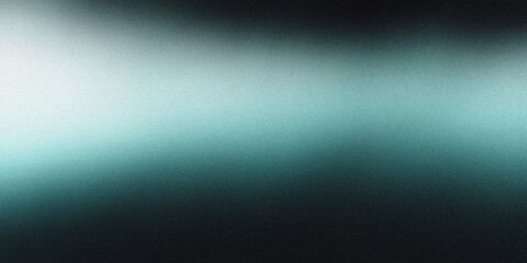 Obraz premium Gradient background with coal black and pale teal tones, featuring gentle radial gradients and a subtle, misty blur, noise texture effect