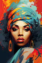 pop art style illustrated sheikh, illustrated pop art style middle east person