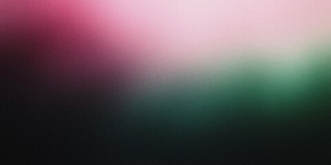 Obraz premium Gradient background with dark forest green and muted rose tones, with soft radial gradients and a subtle, dreamy blur, noise texture effect