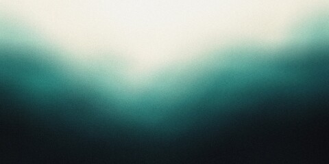 Fototapeta premium Gradient background with dark teal and soft ivory tones, with soft radial gradients and a smooth, dreamy blur, noise texture effect