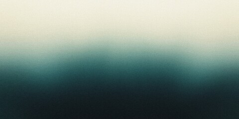 Obraz premium Gradient background with dark teal and soft ivory tones, with soft radial gradients and a smooth, dreamy blur, noise texture effect