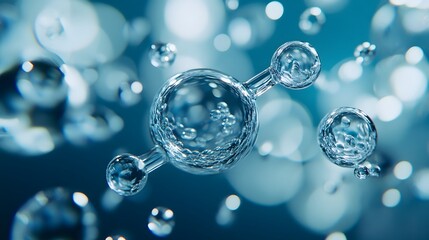 A close up of a bunch of glass tubes with a blue background. The tubes are all different sizes and shapes, and they are all connected to each other