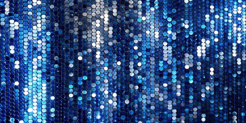 Shimmering blue sequin background