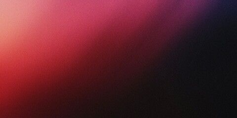 Gradient background with deep black and soft crimson tones, with smooth radial gradients and a delicate, airy blur , noise texture effect