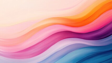 Vibrant Waves of Color Transitioning in Soft Gradient