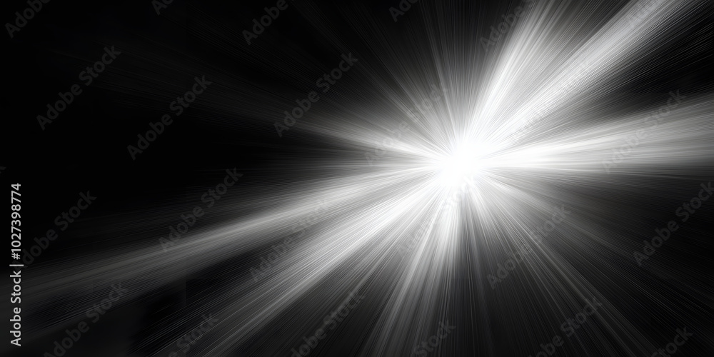 Canvas Prints sun rays light or flash lights isolated on black background for overlay design