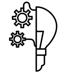 Mechanic light bulb icon