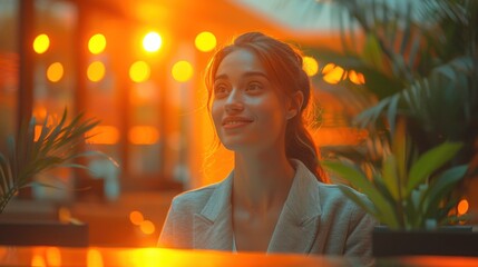 A hotel receptionist engaging in a friendly conversation with a guest, creating a welcoming and comfortable atmosphere