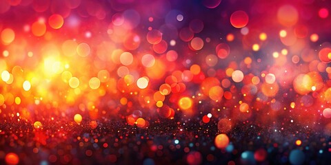 Abstract Soft Red and Black Background with Colorful Gradient and Bokeh Effect for Modern Design