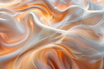 Obraz premium A close up of a white and orange fabric