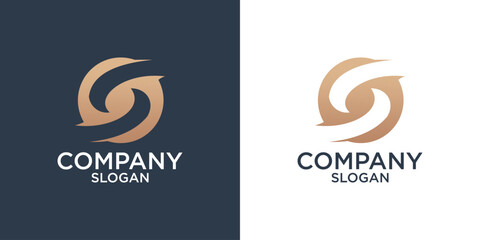 collection of letter s abstract monogram logo design vector