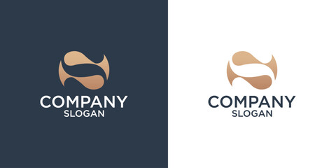 collection of letter s abstract monogram logo design vector