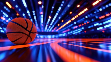 Microgravity Basketball Arena in Futuristic Design