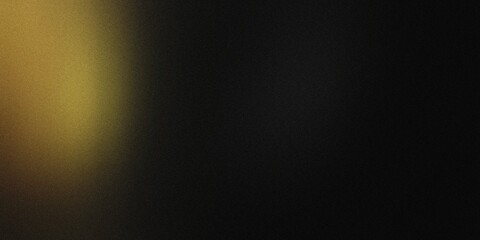 Obraz premium Gradient background with pitch black and muted yellow tones, featuring gentle radial gradients and a subtle, graceful blur, noise texture effect