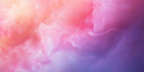 A colorful, abstract background with a pink and purple hue. The background is filled with a lot of white and pink dots