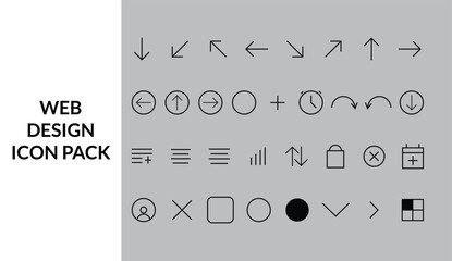 clean minimalist web icons for UI/UX Designers and Web Design & Development