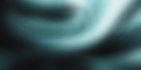 Gradient background with pure black and pale turquoise tones, with flowing radial gradients and a light, ethereal blur, noise texture effect