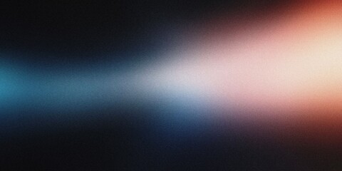 Gradient background with pure black, muted blue, and soft peach tones, with flowing radial gradients and a delicate, dreamy blur, noise texture effect