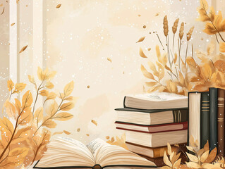 Charming Book Club Invitation with Space for Monthly Selections: Dive into Discussions