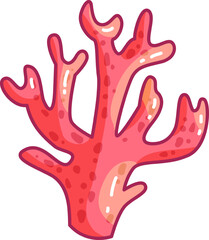 Obraz premium A vivid coral formation showcasing intricate branches coexisting amidst colorful marine life under clear blue waters illuminated by sunlight.