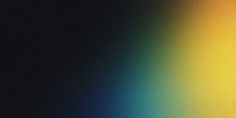 Fototapeta premium Gradient background with rich black, muted yellow, and soft indigo tones, with gentle radial gradients and a delicate, airy blur, noise texture effect