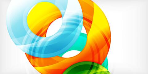 Circles, round elements, ring shapes premium background. Vector Illustration For Wallpaper, Banner, Background, Card, Book Illustration, landing page