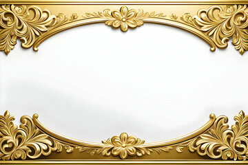 Obraz premium Luxury gold border copy space area