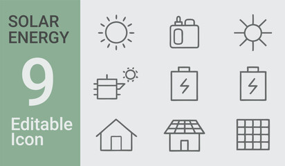 A picture of 9 solar bundle a house and a house with the words solar on it	
