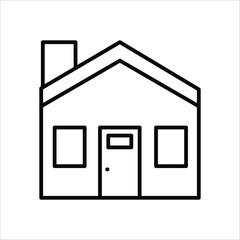 home icon outline vector