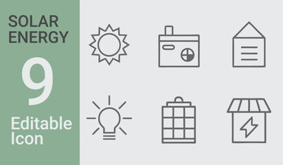 A picture of 9 solar bundle a house and a house with the words solar on it	
