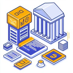 Design a futuristic visualization of VPN usage integrated into a yield farming platform, blending security and finance seamlessly